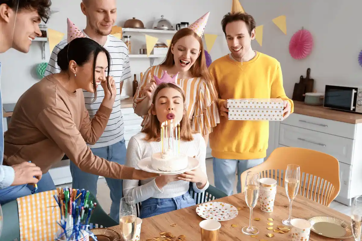 Birthday Wishes with Flowers and Cakes