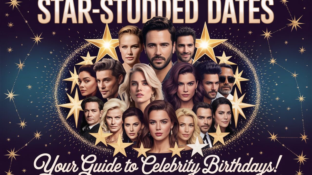 Star-Studded Dates: Your Guide to Celebrity Birthdays!