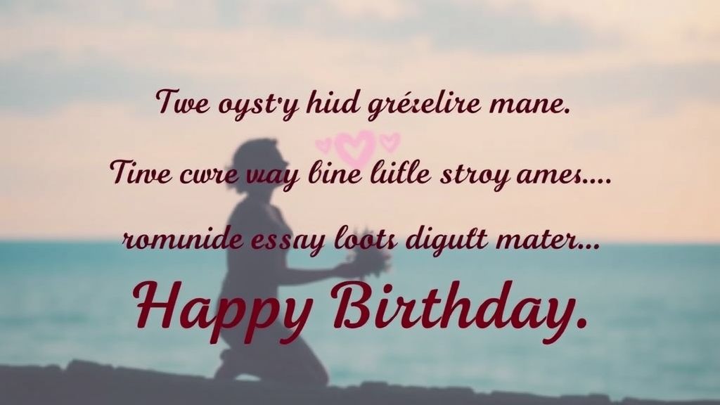 Soulmate Romantic Birthday Wishes for Husband from Wife