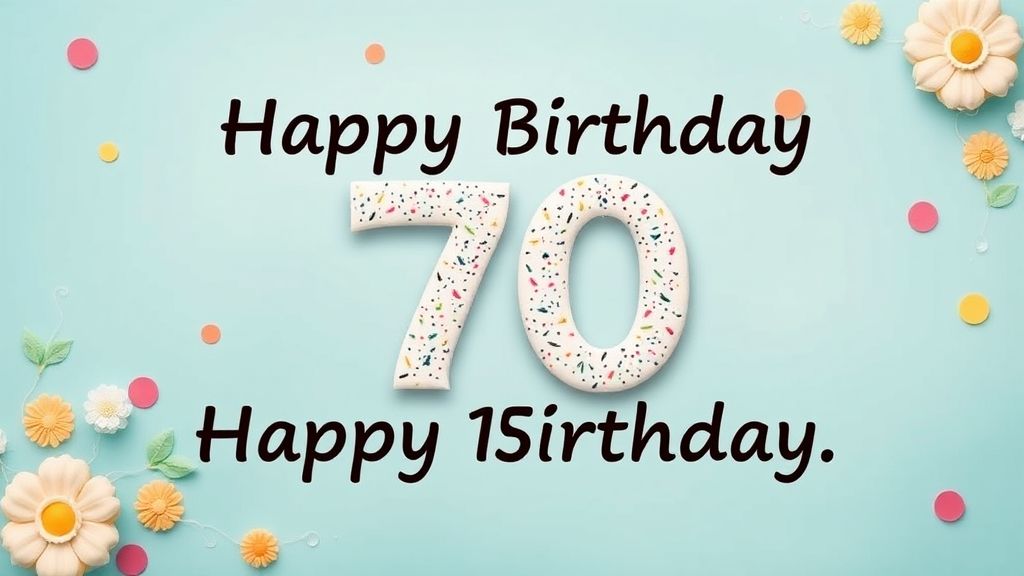 70th birthday wishes for dad